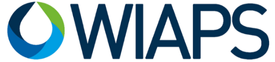 WIAPS logo with a water droplet graphic in green and blue.