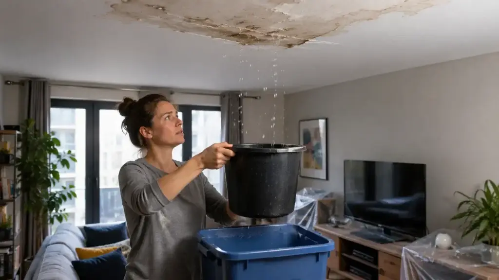 Emergency response to water leak from upstairs flat | Vortex Leak Detection