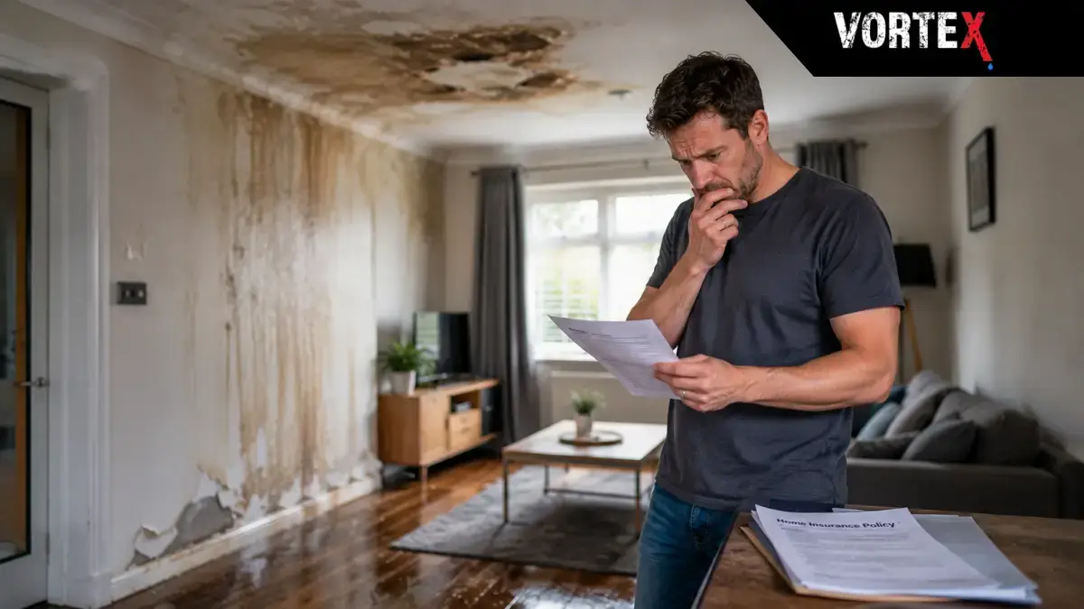 Escape of water insurance claim for property damage | Vortex Leak Detection