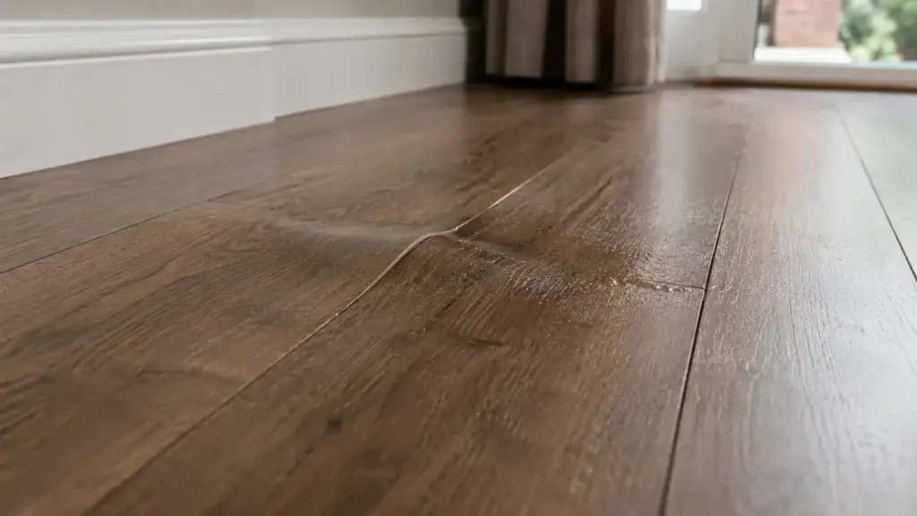 Floor bubbling from underfloor leak UK Vortex Leak Detection