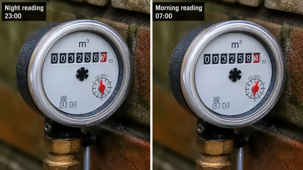Water meter test for hidden leak UK | Vortex Leak Detection