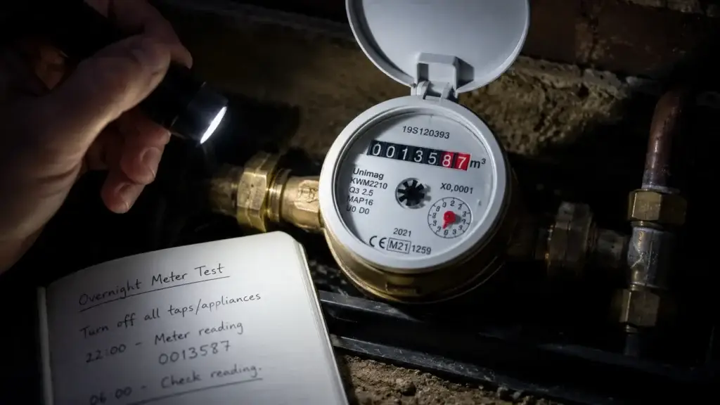Overnight water meter leak test | Vortex Leak Detection