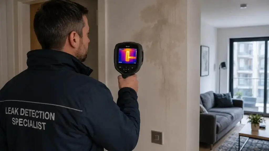 Specialist leak detection survey in apartment flat | Vortex Leak Detection